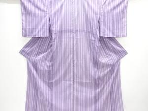 未使用品　絽縞模様小紋着物